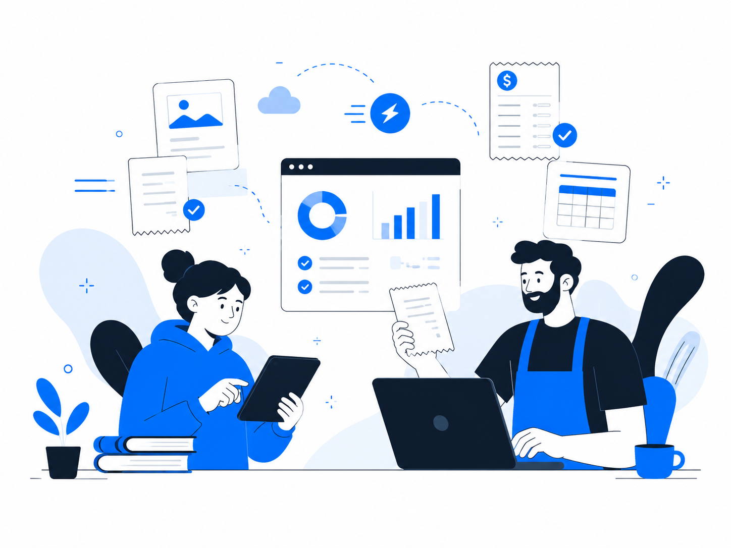 DataScan AI organizando documentos y reportes digitales